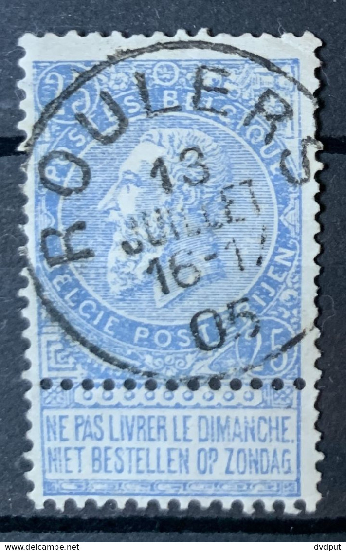 België, 1893, Nr 60, Gestempeld ROULERS - 1893-1900 Barba Corta