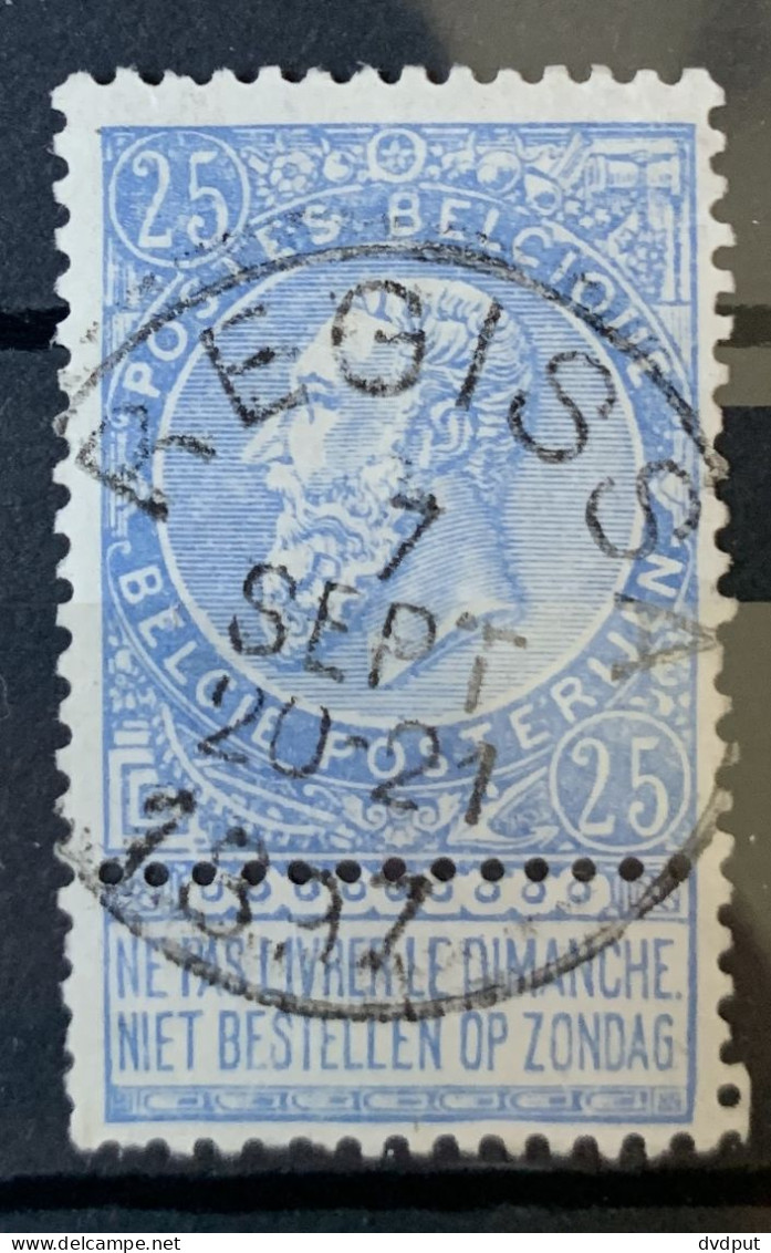 België, 1893, Nr 60, Gestempeld REGISSA - 1893-1900 Fine Barbe