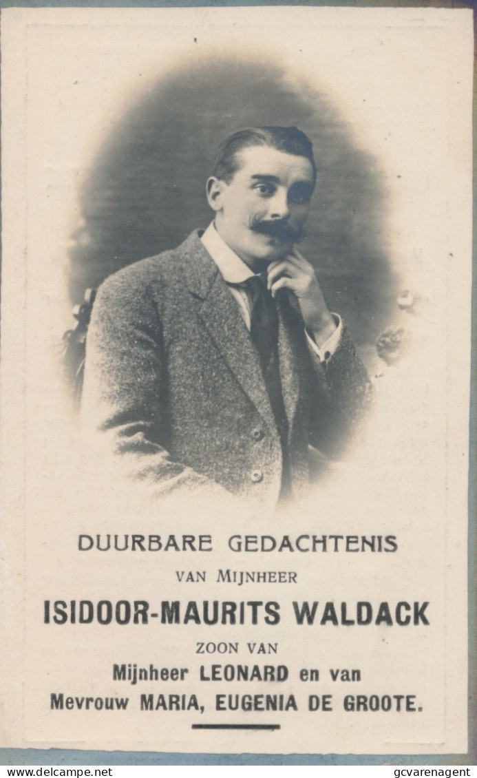 ISIDOOR WALDACK     MELLE 1892    LOCHRISTI 1926 - Esquela