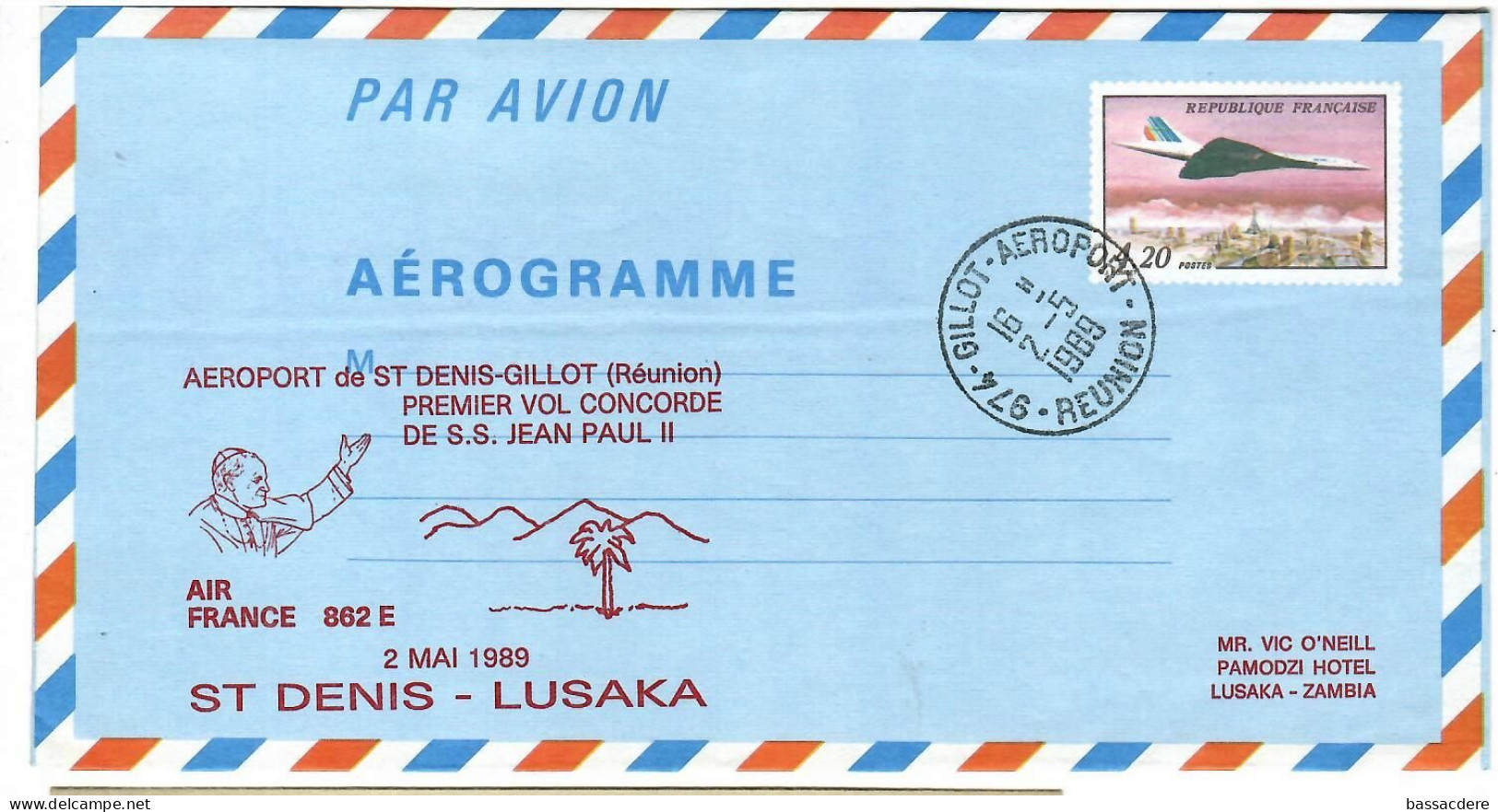 80060 -  Voyage Du  Pape JEAN PAUL  II - Altri & Non Classificati