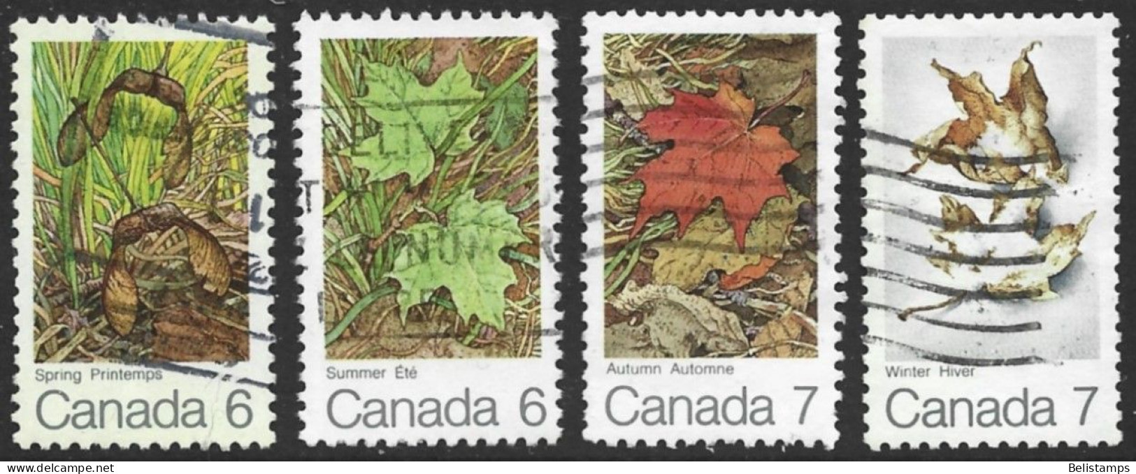 Canada 1971. Scott #535-8 (U) Four Seasons Of The Maple Seed (Complete Set) - Usados