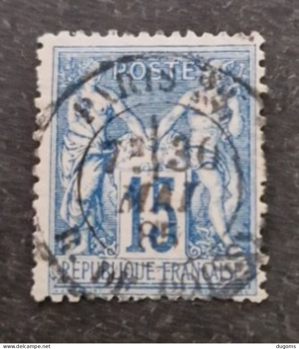TYPE SAGE OBLITERATION PARIS 28 R DE POISSY PETIT CACHET / R! - 1876-1898 Sage (Type II)