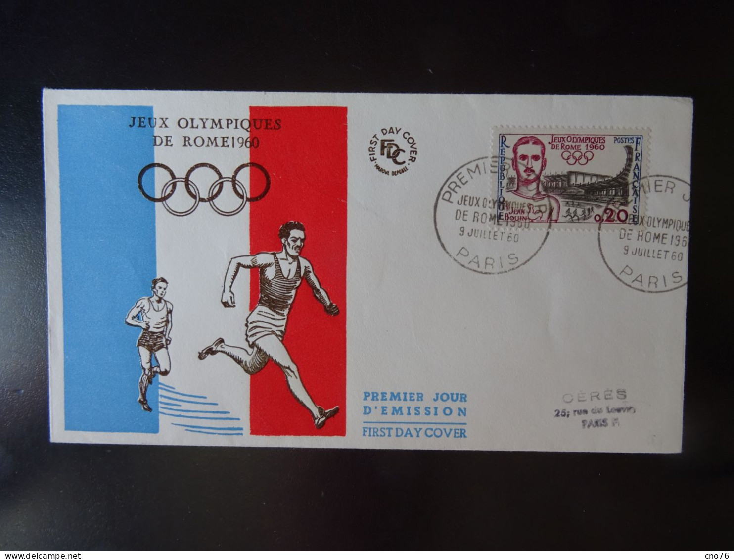 Jeux Olympiques De Rome En 1960 EPJ France Oblitération Du 9 Juillet 1960 - Zomer 1960: Rome
