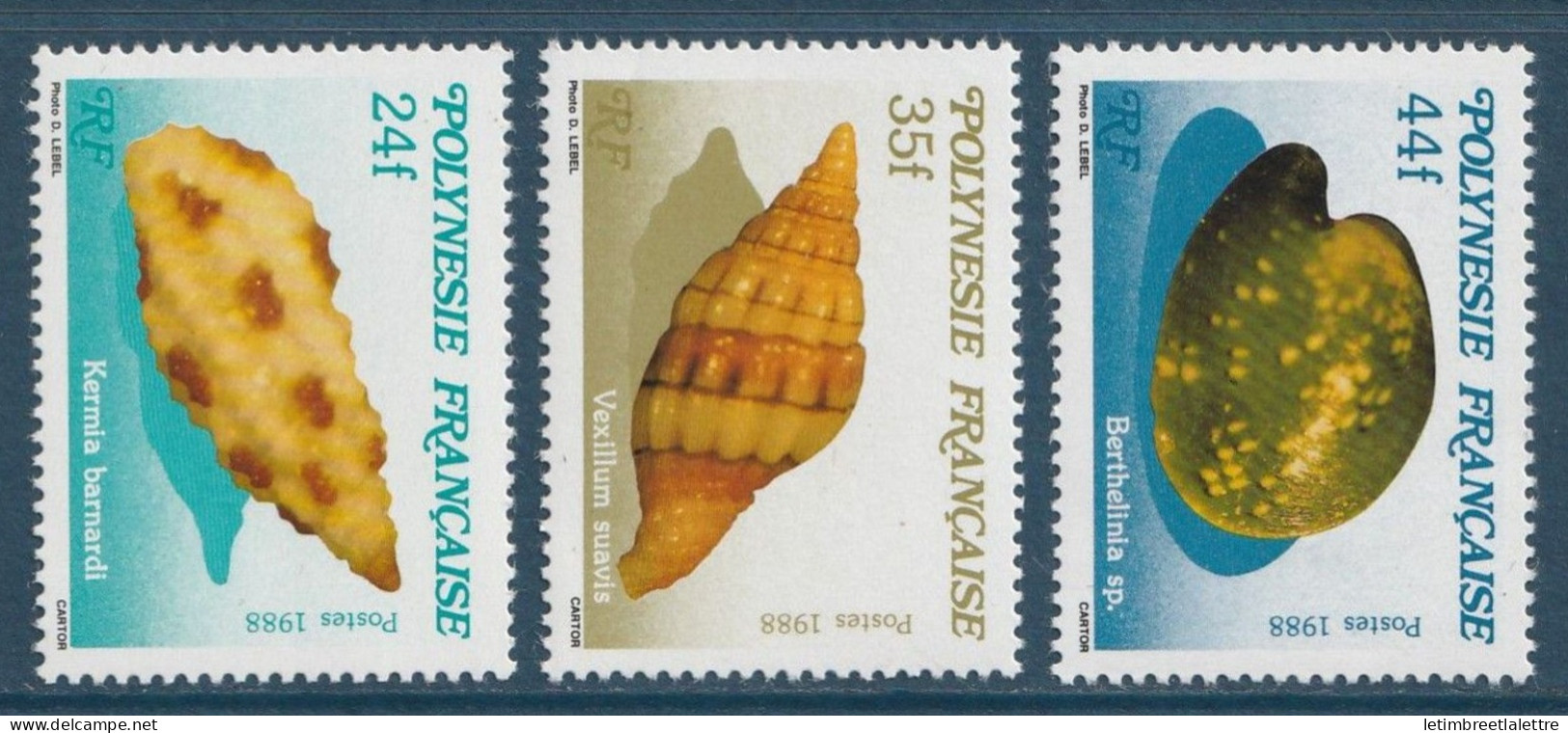 Polynésie Française - YT N° 312 à 314 ** - Neuf Sans Charnière - 1988 - Unused Stamps