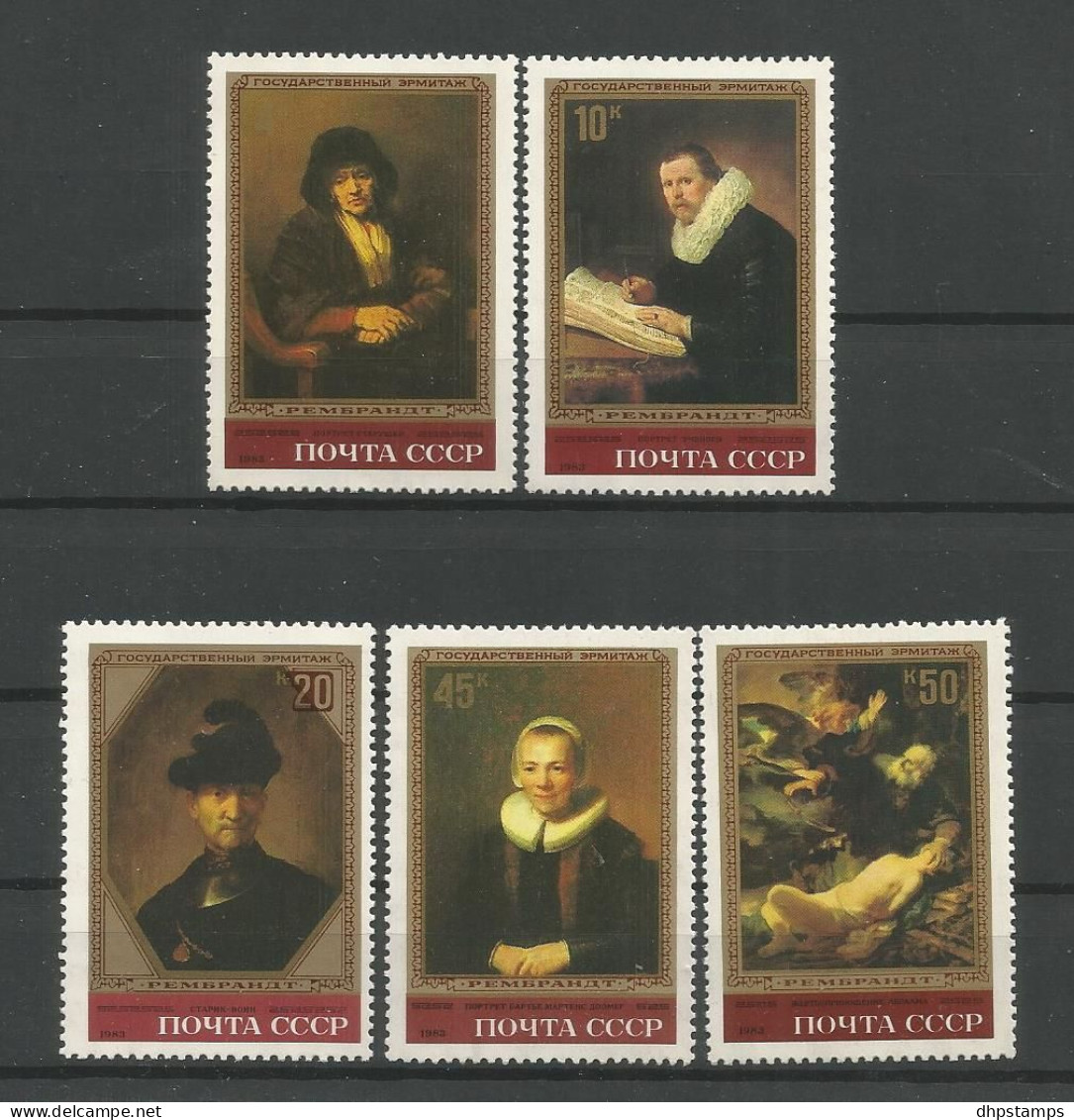 Russia 1983 Paintings Y.T. 4984/4988 ** - Ongebruikt