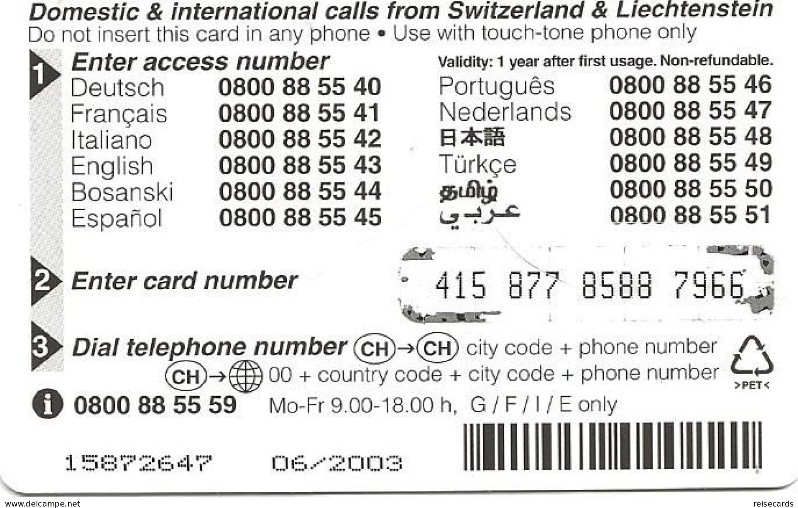 Liechtenstein: TelecomFL - Shark 06/03 - Liechtenstein
