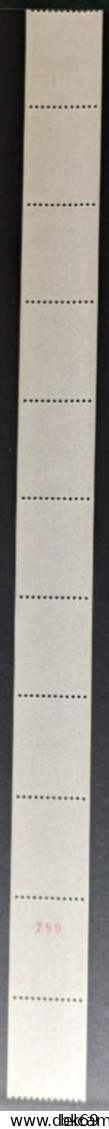 68** Béquet 1F Marianne 1895 Roulette De 11 Timbres Avec N° Rouge - Coil Stamps