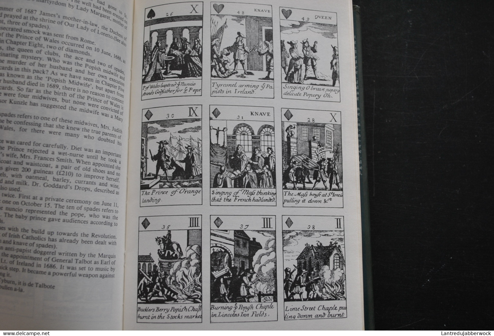 J.R.S Whiting A Handful history Alan Sutton 1978 Cartes à jouer anciennes Histoire au travers de la carte