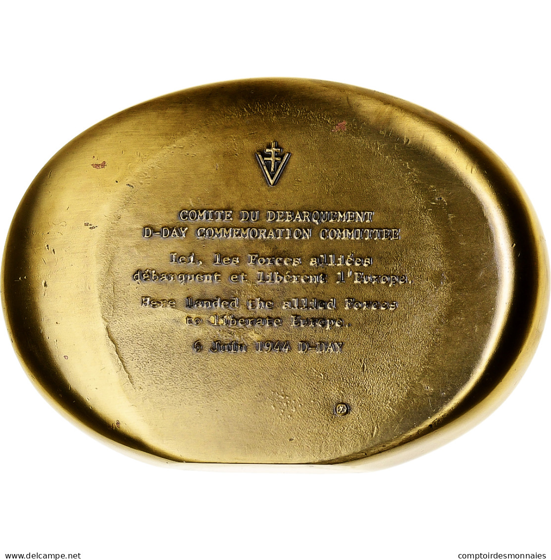 France, Médaille, Comité Du Débarquement D-DAY, Bronze, SPL+ - Altri & Non Classificati