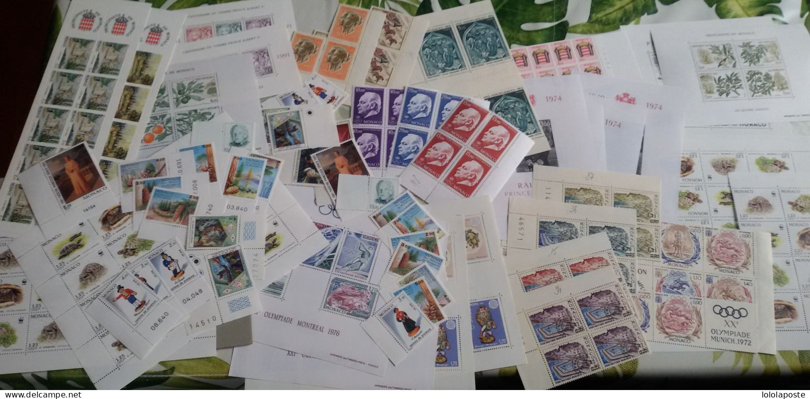 MONACO - DESTOCKAGE - Lot De Modernes Neufs ** (MNH) Avec 75% De Remise Sur Le Prix D'achat - Forte Cote - 4 Photos - Collections, Lots & Series