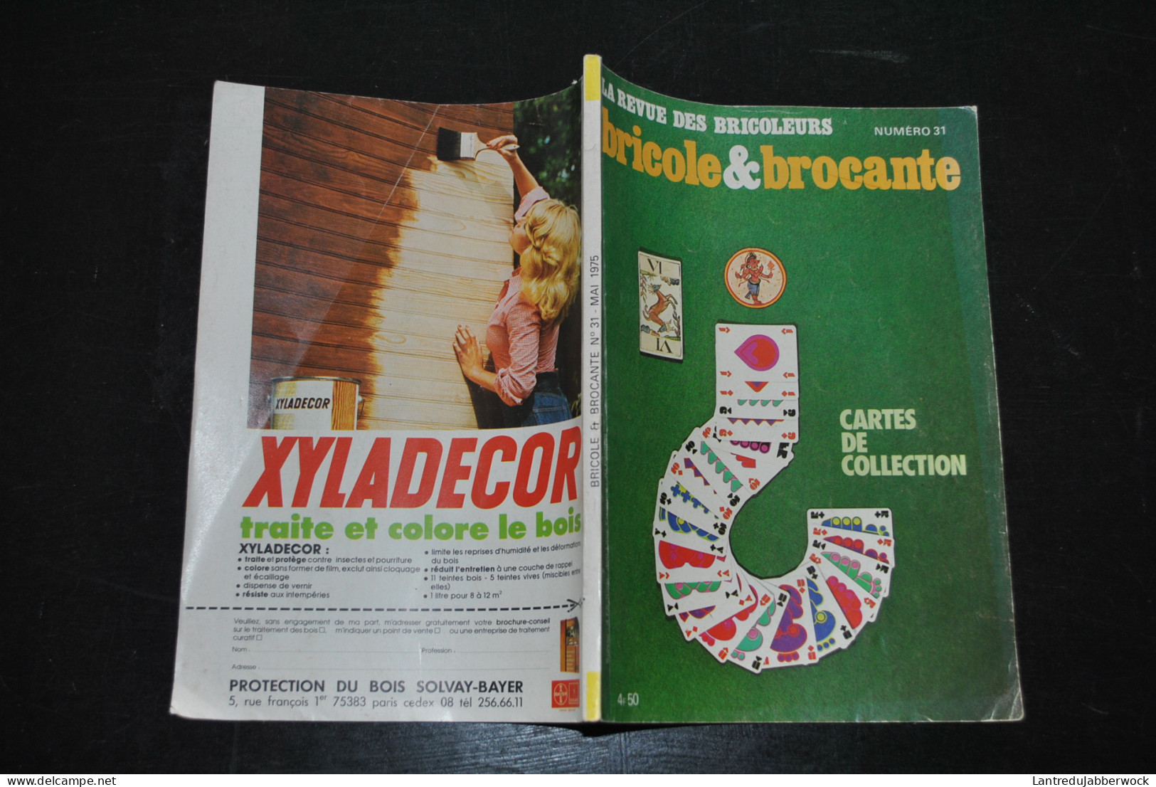 Bricole Et Brocante Mai 1975 Numéro 31 Cartes De Collection (Meubles Picard Tapis D'Orient Maison Solognote Lozes) Jeu - Kartenspiele (traditionell)