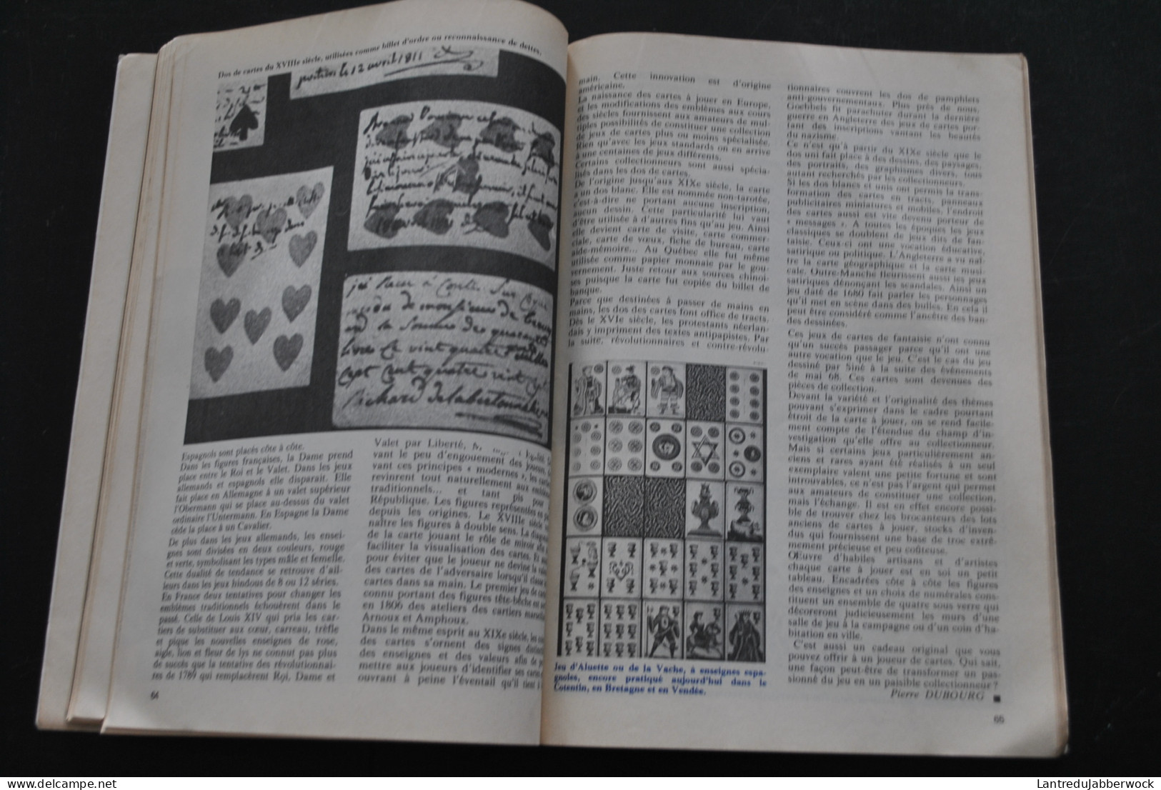 Bricole Et Brocante Mai 1975 Numéro 31 Cartes De Collection (Meubles Picard Tapis D'Orient Maison Solognote Lozes) Jeu - Playing Cards (classic)