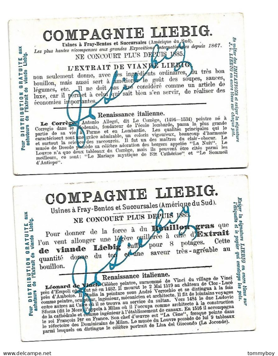 S 794, Liebig 6 Cards, La Renaissance Artistique En Italie (ref B20) - Liebig