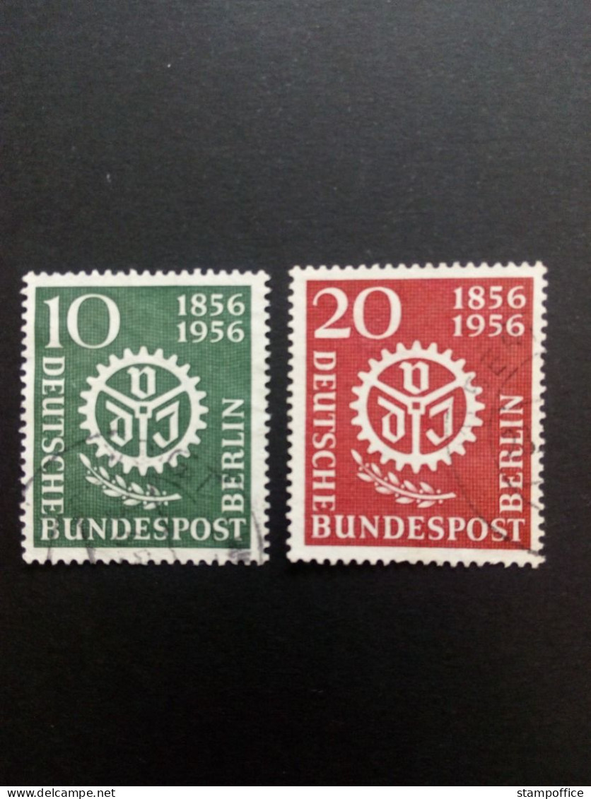 BERLIN MI-NR. 138-139 GESTEMPELT(USED) 100 JAHRE VEREIN DEUTSCHER INGENIEURE (VDI) 1956 - Oblitérés