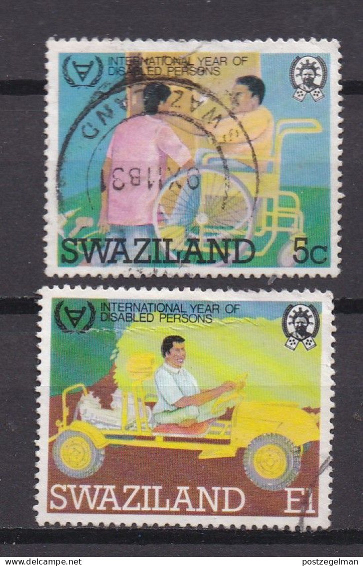 SWAZILAND 1981 Used Stamp(s) Disabled Persons 388=391 Scannr. U2535 (2 Values Only) - Swaziland (1968-...)