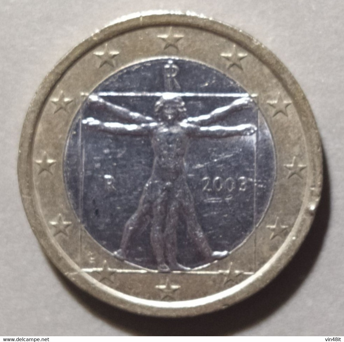 2003 - ITALIA  REPUBBLICA  - MONETA IN EURO  -  DEL VALORE DI 1  EURO - USATA - - Italy