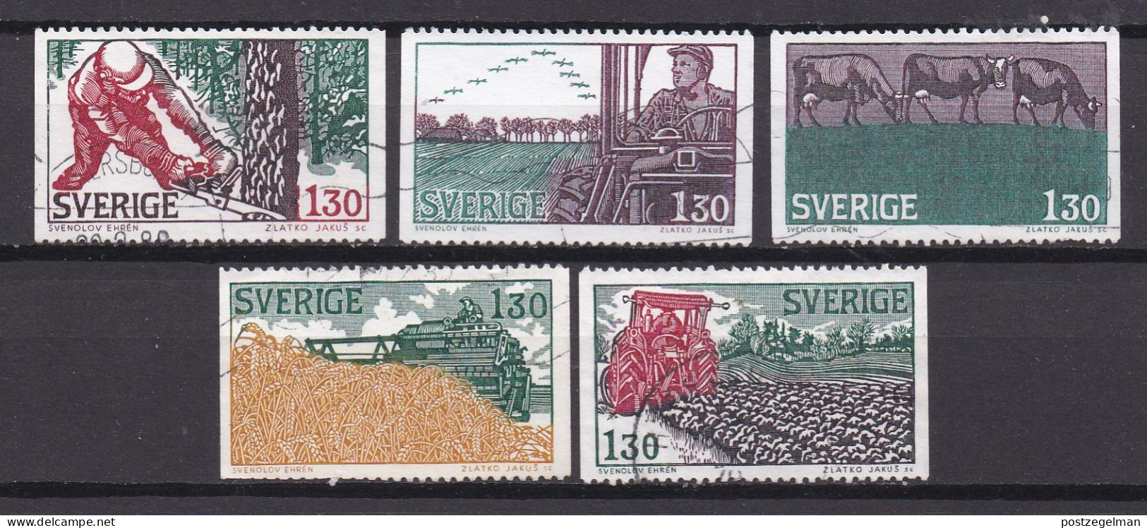 SWEDEN,1979, Used Stamp(s), Farming - Cattle , SG997-1001, Scan 20228, - Used Stamps