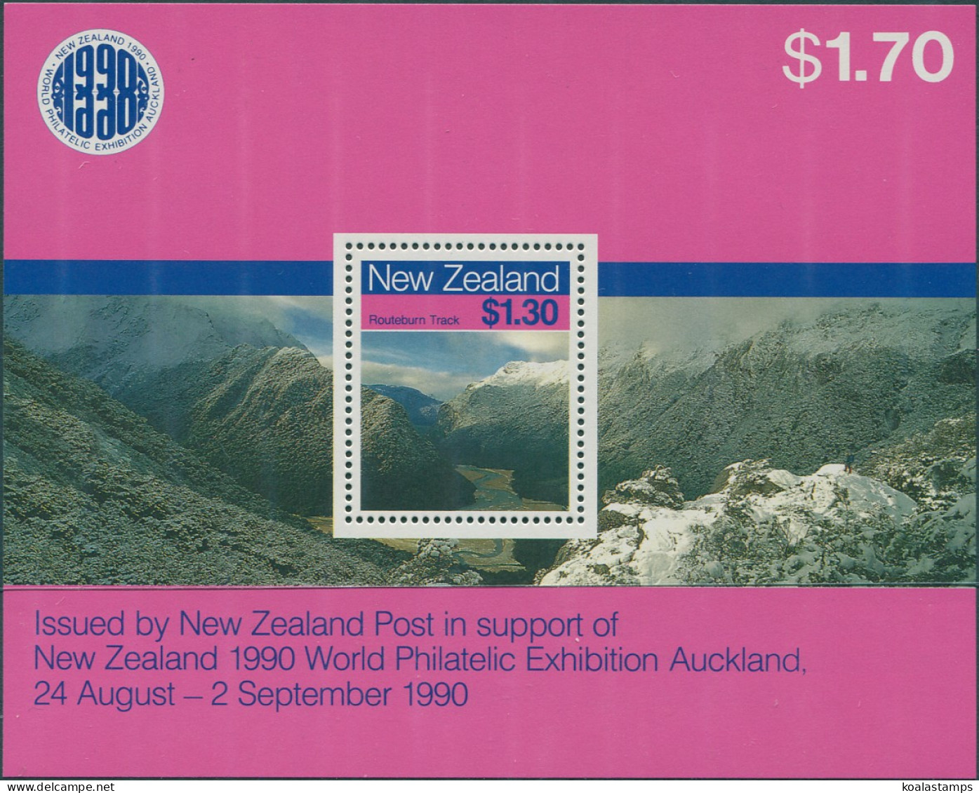 New Zealand 1988 SG1473 Scenic Walkways MS MNH - Andere & Zonder Classificatie