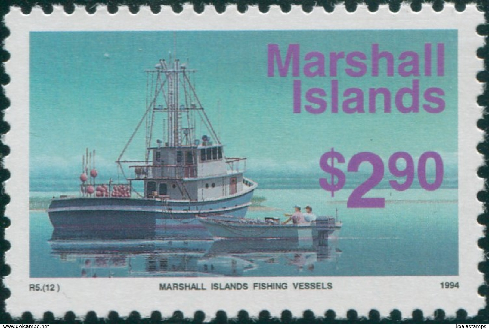 Marshall Islands 1993 SG507 $2.90 Fishing Vessels MNH - Marshalleilanden
