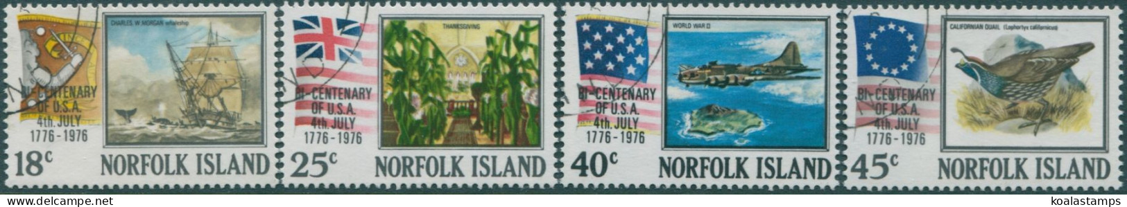 Norfolk Island 1976 SG172-175 American Revolution Set FU - Isla Norfolk