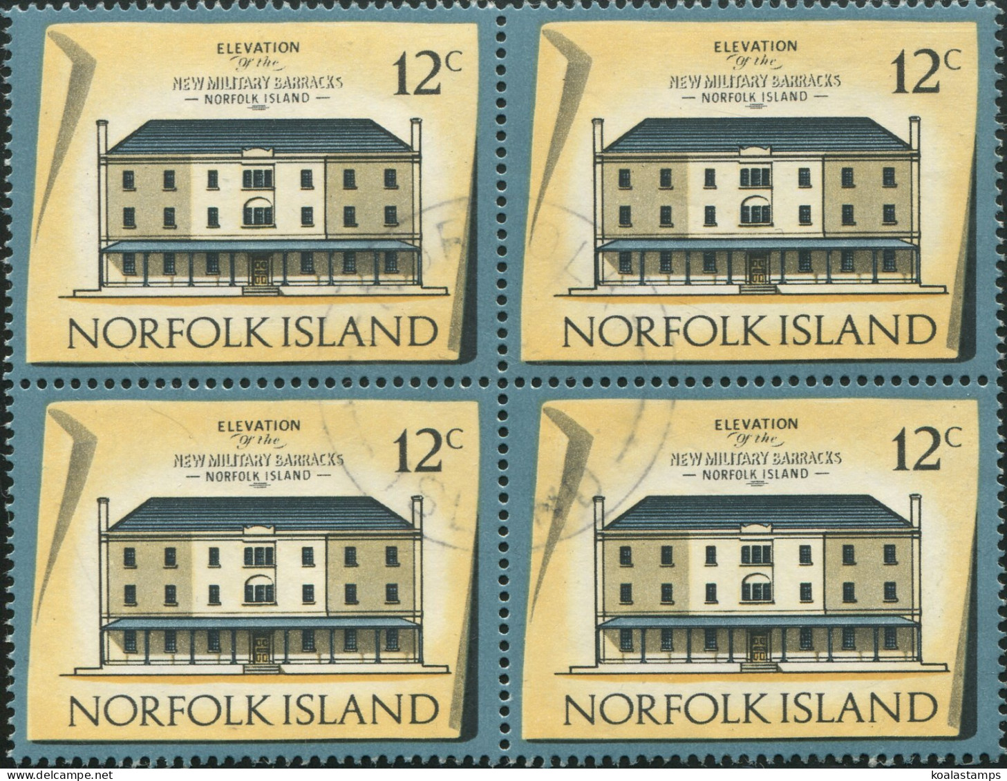 Norfolk Island 1973 SG141 12c Historic Building Block FU - Norfolk Eiland