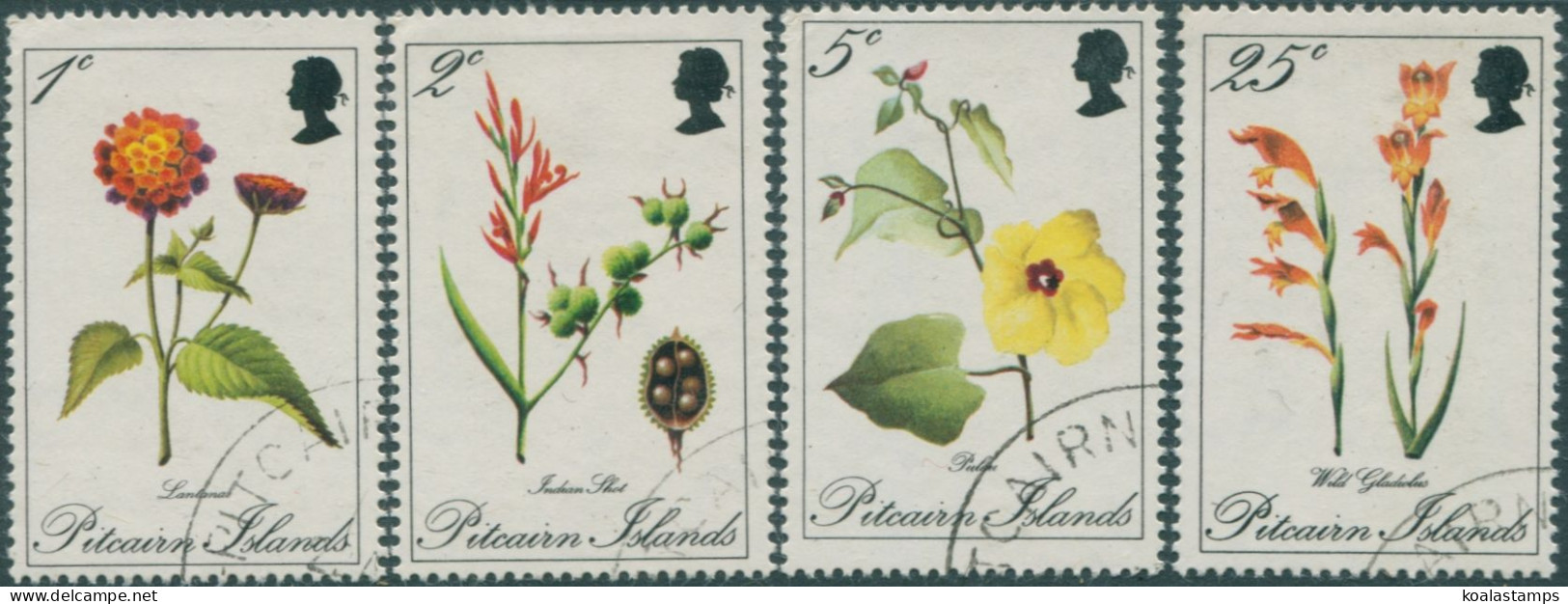 Pitcairn Islands 1970 SG107-110 Flowers Set FU - Islas De Pitcairn