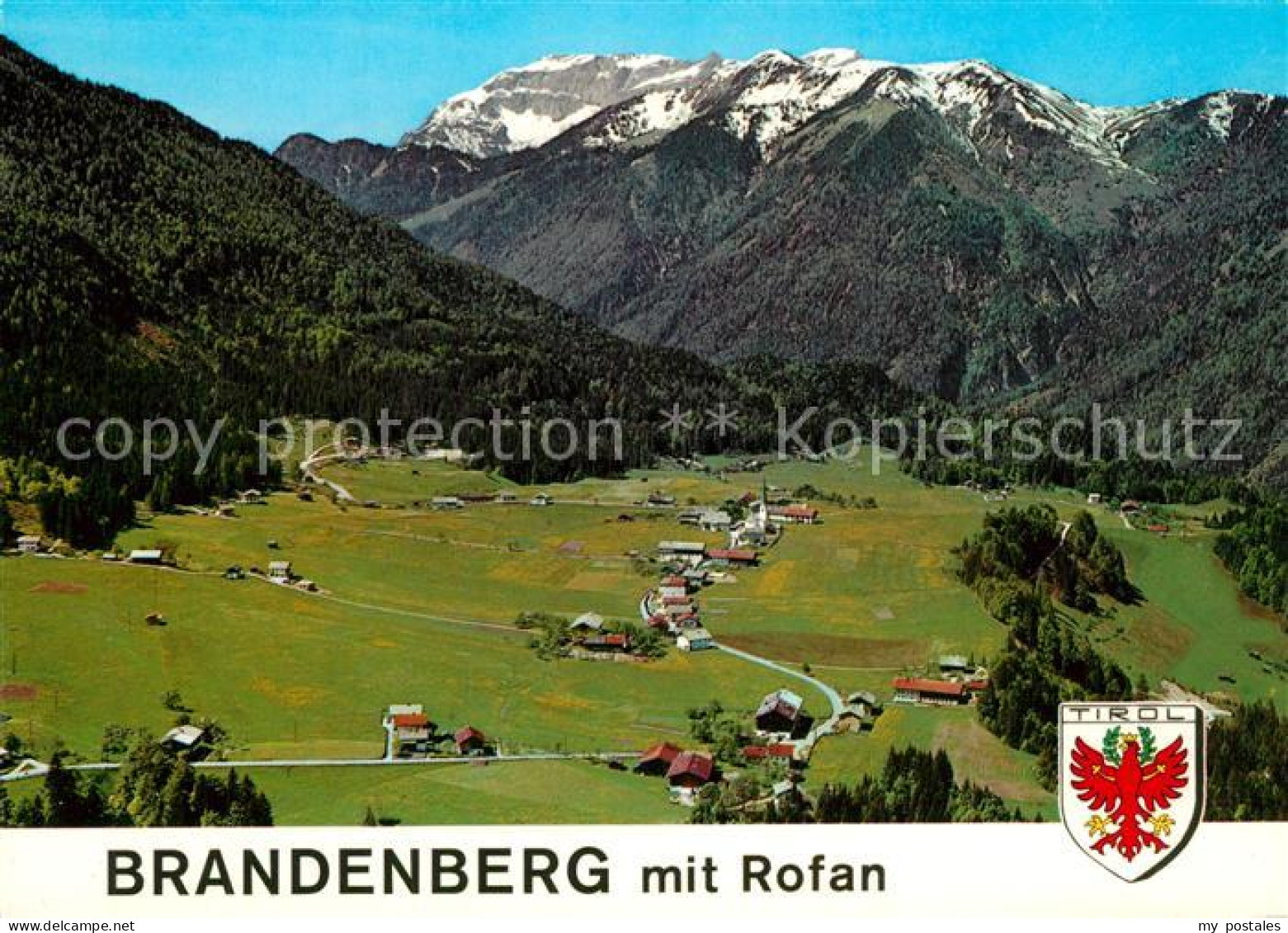 73586910 Brandenberg Tirol Gebirgsdorf Sommerfrische Mit Rofangebirge Fliegerauf - Sonstige & Ohne Zuordnung