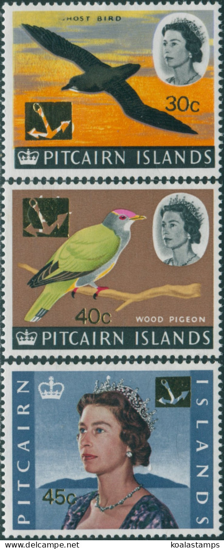 Pitcairn Islands 1967 SG79-81 Birds QEII MLH - Pitcairneilanden