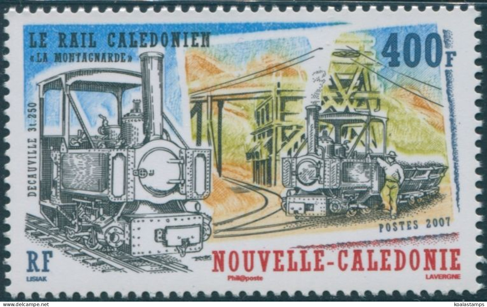 New Caledonia 2007 SG1434 400f Railways MNH - Altri & Non Classificati