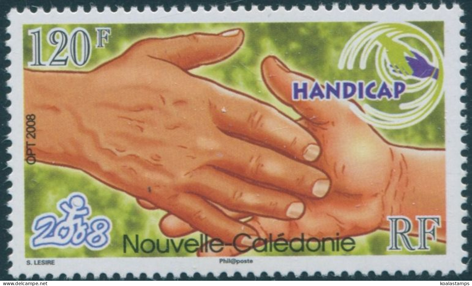 New Caledonia 2008 SG1458 120f Handicaps MNH - Andere & Zonder Classificatie