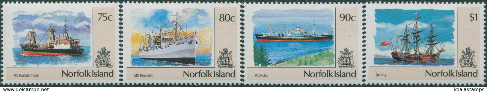 Norfolk Island 1990 SG489-492 Ships MNH - Ile Norfolk