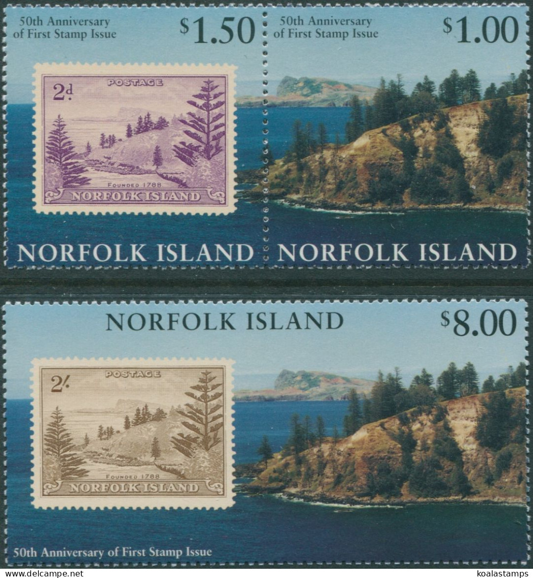 Norfolk Island 1997 SG644-646 50 Years Of Norfolk Stamps Set MNH - Norfolkinsel