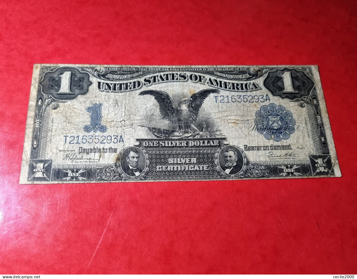1899 USA $1 DOLLAR *BLACK EAGLE* UNITED STATES BANKNOTE F/VF BILLETE ESTADOS UNIDOS COMPRAS MULTIPLES CONSULTAR - Certificati D'Argento (1878-1923)