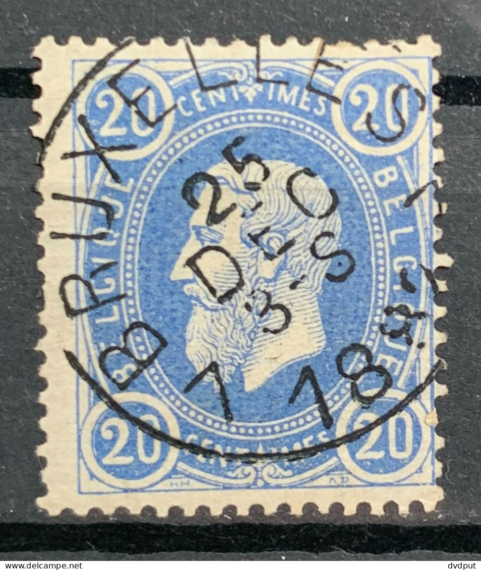 België, 1870, Nr 31, Gestempeld BRUXELLES 7 - 1869-1883 Leopold II.