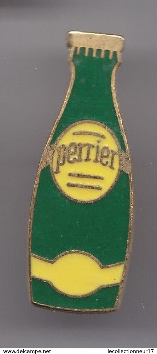 Pin's Bouteille De Perrier étiquette Jaune Réf 3355 - Boissons