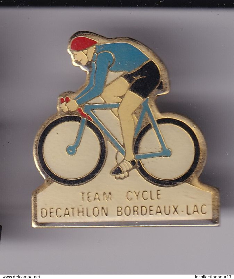 Pin's Téam Cycle Décathlon Bordeaux-Lac Réf 8396 - Cycling
