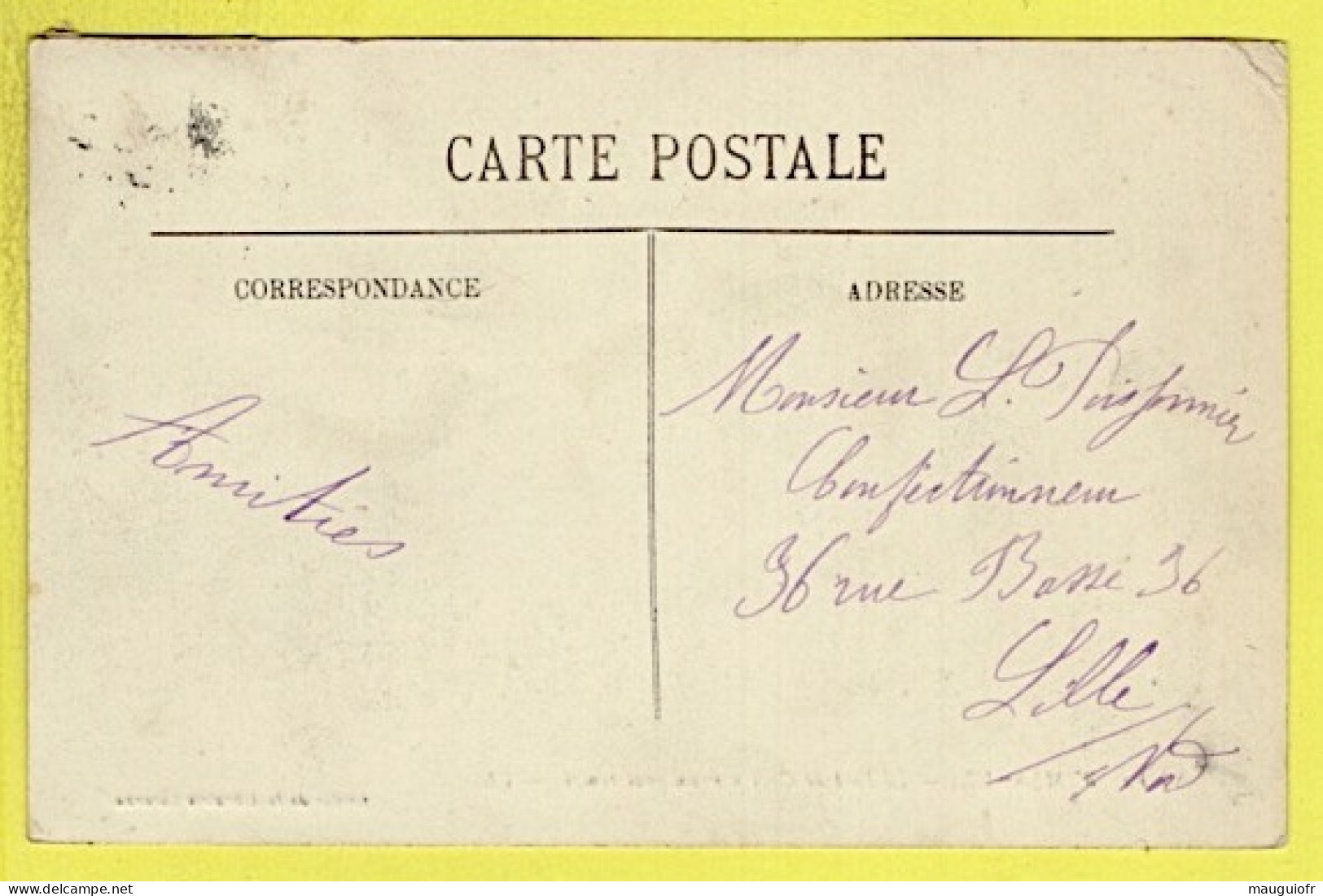 62 PAS DE CALAIS / WIMEREUX / LE FORT DE CROY PAR UN GROS TEMPS / 1912 - Otros & Sin Clasificación