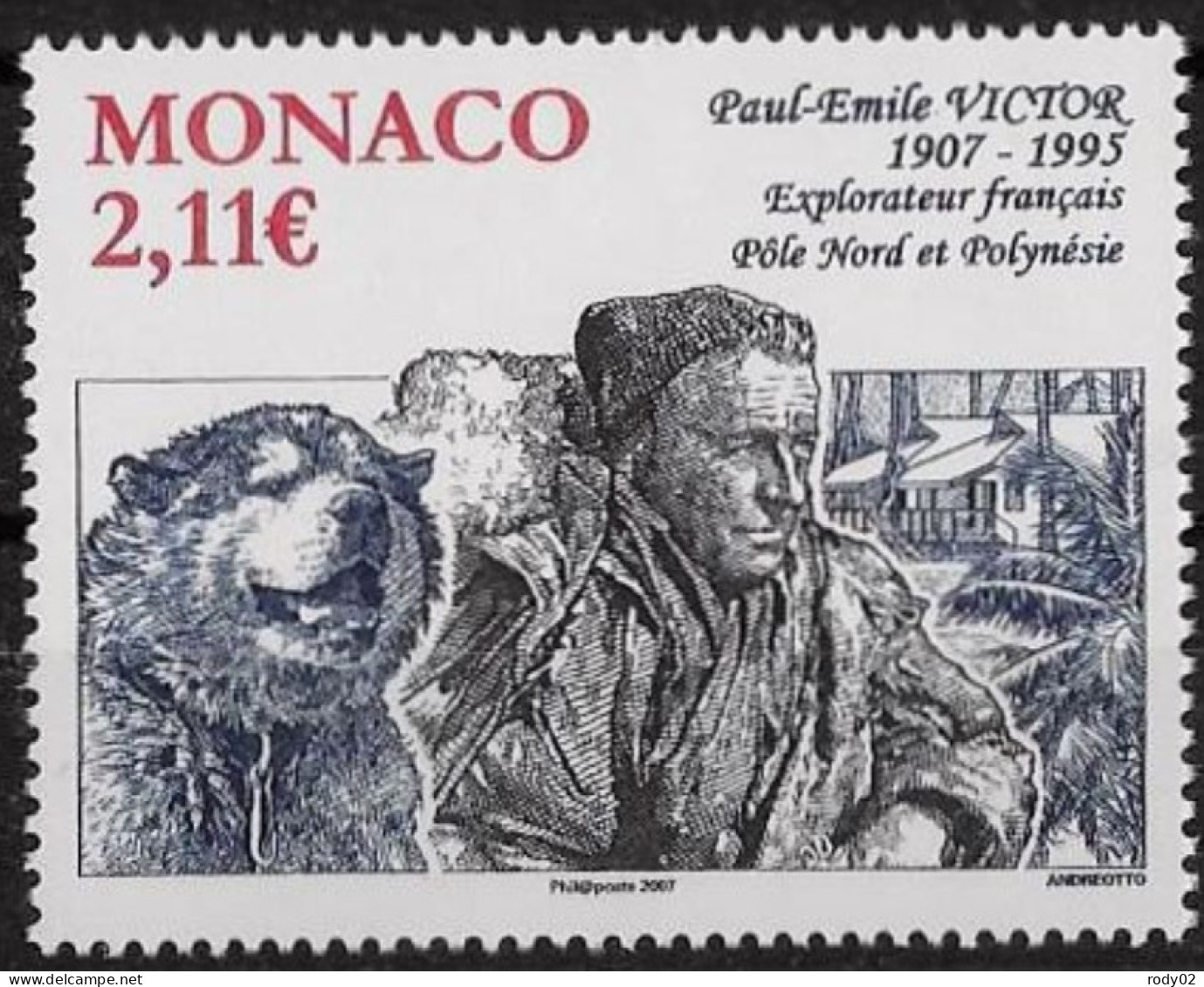 MONACO - ANNEE 2006 - PAUL-EMILE VICTOR - N° 2574 - NEUF** MNH - Unused Stamps