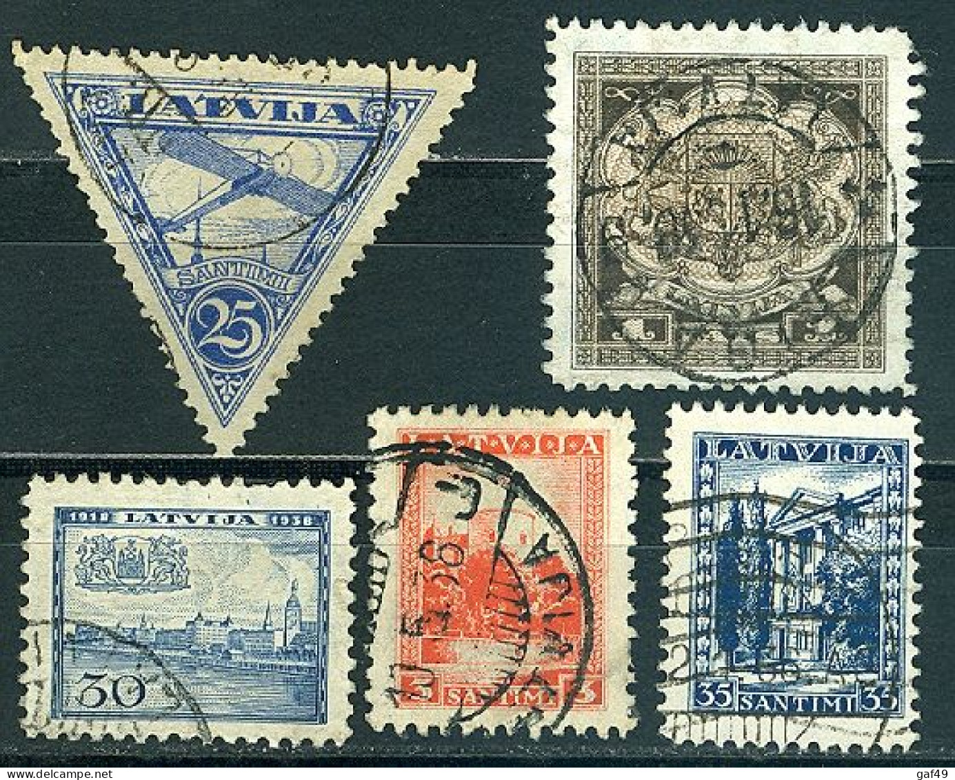 Lettonie (3 Scans) Lot De Timbres Oblitérés Avant 1940 Entre N° Y&T 85 Et 235 Dont PA 5 Et  1991/96 Entre N° 285 & 420 - Lettland