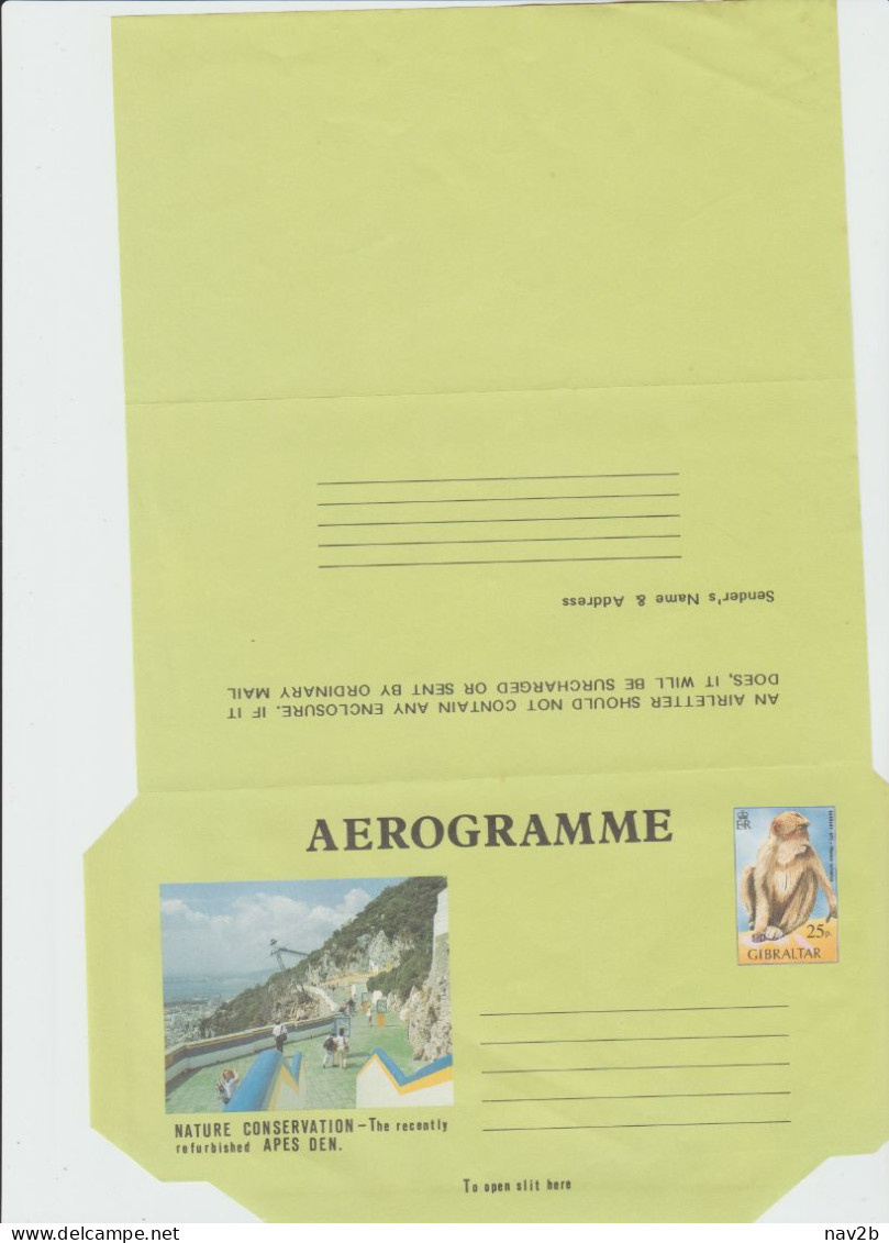 Aérogramme .  Neuf - Gibraltar