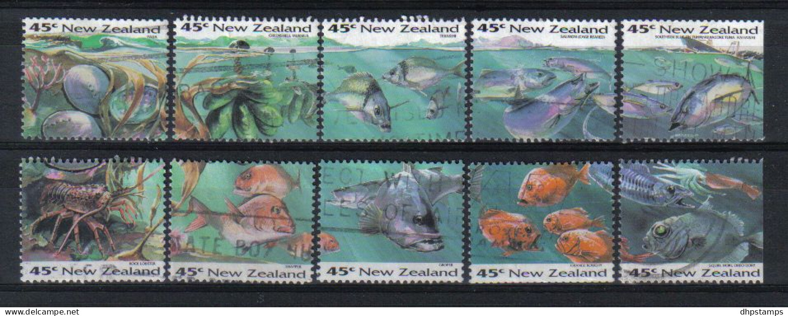 New Zealand 1993 Marine Life Y.T. 1253/1262 (0) - Oblitérés
