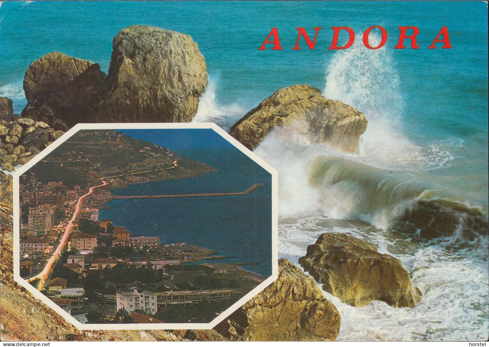 Italien - Andora - Arcobaleno - Beach & Town - Nice Stamp - Savona