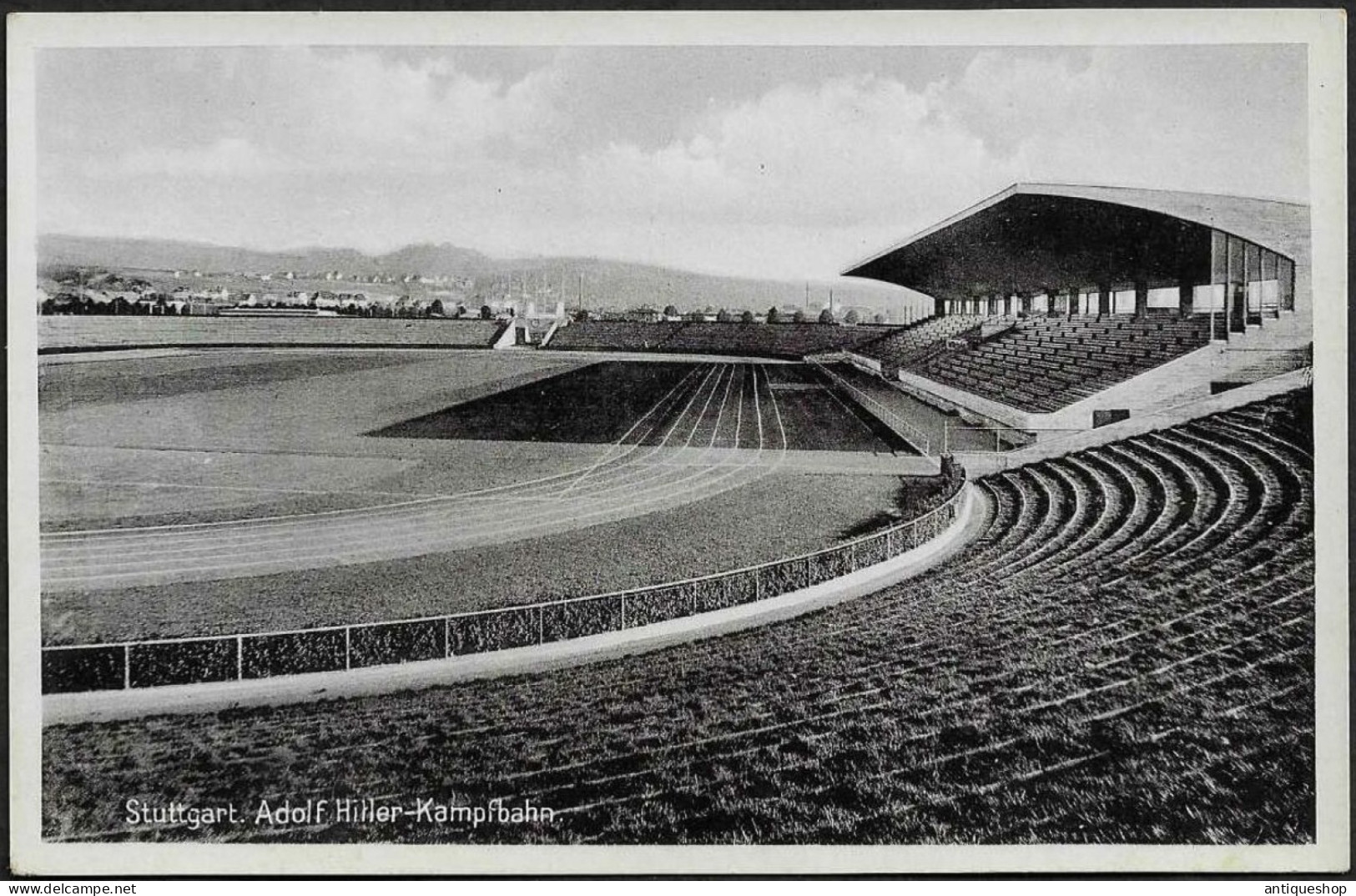 Germany-----Stuttgart(Adolf Hitler Kampfbahn)------old Postcard - Stadien