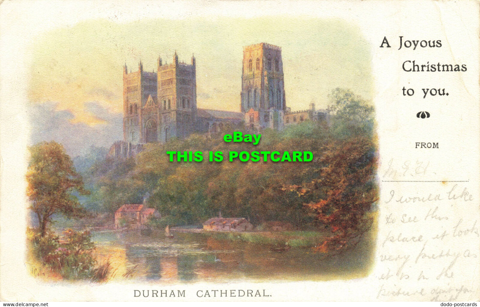 R608571 Durham Cathedral. Hills And Co. Series No. 5007. 1904 - Mondo
