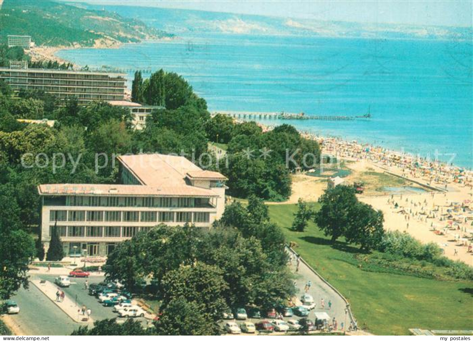 73584532 Slatni Pjasazi Fliegeraufnahme Mit Strand Slatni Pjasazi - Bulgaria