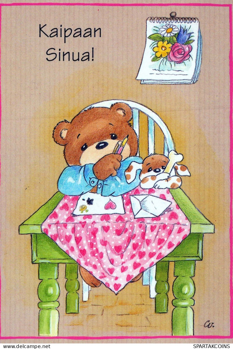 NASCERE Animale Vintage Cartolina CPSM #PBS365.IT - Bears