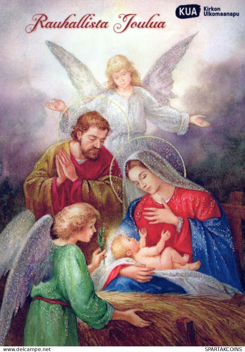 ANGELO Natale Vintage Cartolina CPSM #PBP569.IT - Angels