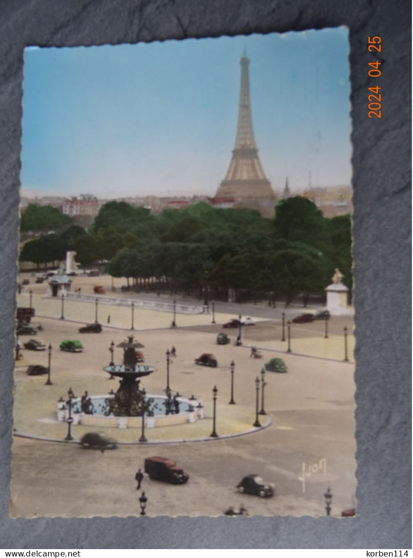 PLACE DE LA CONCORDE - Cartas Panorámicas