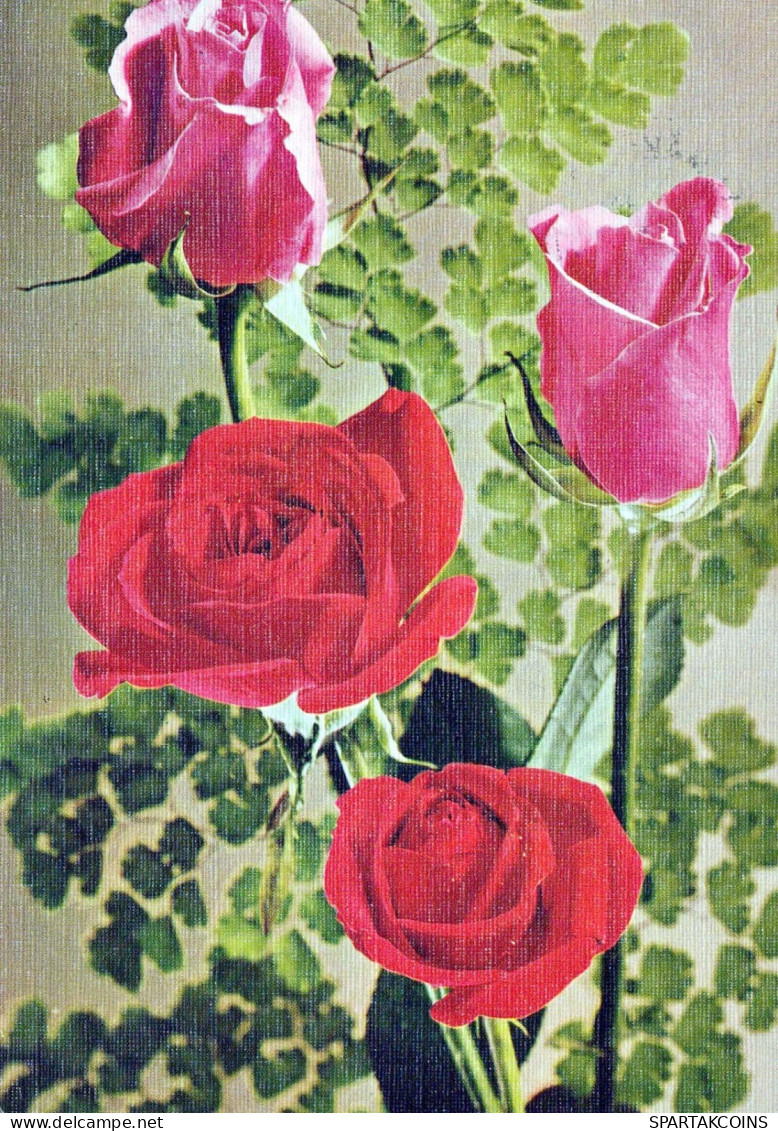 FIORI Vintage Cartolina CPSM #PAS537.IT - Blumen