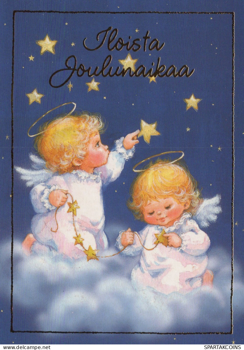 ANGELO Buon Anno Natale Vintage Cartolina CPSM #PAH902.IT - Angels